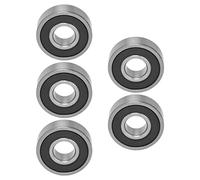 Ndnczdhc 10pcs Roulement à billes de rainure profonde, E (P6) Boulages scellés en caoutchouc pour instruments, moteurs, appareils ménagers (6004 scellage en caoutchouc)