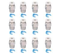 NDNCZDHC 12Pcs Pneumatic Fitting Push Connector 3D Printer Extruder Accessories CR10 M10 Thread