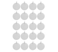 NDNCZDHC 20 Pcs Engravable Metal Keychain Blanks Suitable for Bambu Lab H2D 3D Printer 30mm Round Stamping Blanks Engravable Key Ring Tag