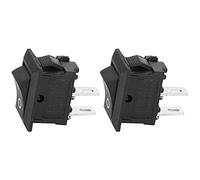 NDNCZDHC 20PCs 2-Pin Switch Rocker On/Off 2-Position KCD11 Household Appliances Accessories Black