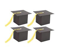 Ndnczdhc 20pcs petite boîte capuchon graduation, boîtes à bonbons gradue papier bricolage avec gland pour la fête, fournitures cérémonie remise des diplômes