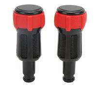 NDNCZDHC 2pcs Seat Armrest Box Adjustment Knob Alloy Replacement for Discovery 5 LR5 17-19 (Red rubber sleeve)