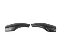NDNCZDHC 2Pcs Steering Lever Cover Carbon Fiber Scratch Resistance Long Lasting Replacement for Model 3 Y (Matte Black)
