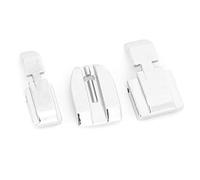 NDNCZDHC 3Pcs Invisible Zipper Foot Stainless Steel Silver Home Sewing Machine Presser Foot