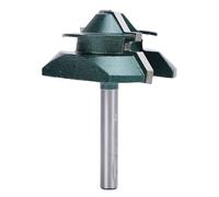 NDNCZDHC 45 degrés Bit routeur à mitre verrouillage, conception prévention la pots-de-tige 6 mm, pièces coupe en alliage acier en acier carbone Porte fabrication de routeurs