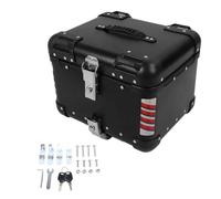 NDNCZDHC 45L Motorcycle Top Box with Safety Lock Quick Release Universal Fit Water Resist Motorcycle Trunk Luggage Top Case (Black)