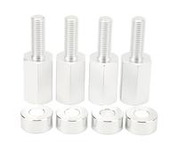 NDNCZDHC 4PCS 1.5 Inch Seat Riser Easy To Install 1.5 to 2.0 Inches Seat Lift Mounts for Maverick X3 All Years (Argent)