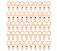 NDNCZDHC 50Pcs Copper Ring Lug Terminal Cable Cold - Pressed Crimp Connectors Terminals sc6-8