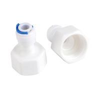 NDNCZDHC 6 Pièces Connecteur Rapide, 1/4 Tube OD Droit à 1/2 Femelle Push pour Raccords Rapides pour Filtre à Eau Osmose Inverse
