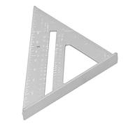 NDNCZDHC 7 pouces Heavy Duty Duty Aluminium ALLIAG TRIANGLE RAFTER Square, Clear Scale Imperial Rotracteur pour le travail du bois et la menuiserie