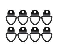 NDNCZDHC 8pcs V Ring Tie Down Anchors Heavy Duty Steel V Ring Bolt on Trailer Anchor for Trailer Cargo Truck Boat