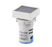 NDNCZDHC AC20-500V LED Indicator Light Mini Digital LED Display Voltmeter Square Signal Lamp (Bleue)