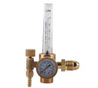NDNCZDHC All Brass Argon Pressure Reducer Gas Flowmeter G5/8 Male Thread CGA580 Connector