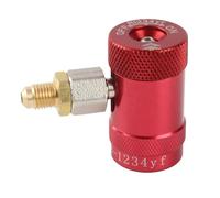 NDNCZDHC Car A/C Quick Adapter, 1/4in High Pressure Fluoride Liquid Filling Couplers Connectors Kit for R1234FY Refrigerant