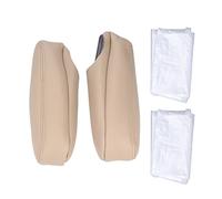 NDNCZDHC Car Front Seat Armrest Cover Artificial Leather Replacement for Tahoe 2000-2006 (Beige)