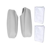 NDNCZDHC Car Front Seat Armrest Cover Artificial Leather Replacement for Tahoe 2000-2006 (Grey)