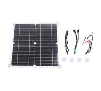 NDNCZDHC Chargeur de Panneau Solaire 12 W 12 V avec Ventouse, Port Sortie USB A, Chargeur Solaire Portable en Silicium monocristallin pour Ventilateur de téléphone