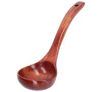 NDNCZDHC Chaucheur en bois, cuillère à manche à longue manche pour cuisiner des pâtes de service, une soupe, sauce, bouillie (24 cm)