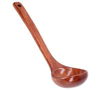 NDNCZDHC Chaucheur en bois, cuillère à manche à longue manche pour cuisiner des pâtes de service, une soupe, sauce, bouillie (27 cm)