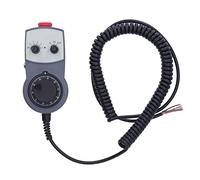 NDNCZDHC DC 5-26V CNC Electronic Handwheel, 0-5Khz 20MΩ ABS PLC Processor Harness CNC Controller with Emergency Stop