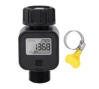 NDNCZDHC Digital Water Metter Metter avec écran LCD, BSP 3/4 Pouces File, 1-12,0 Gal/Min, pour Le Tuyau de Jardin extérieur, RV Aiter Tank