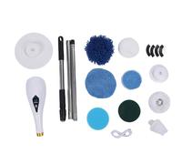 NDNCZDHC Electric Rotating Scrubber Cordless Cleaning Brush Water Proof Bathroom Cleaner with 8 Replaceable Heads Long Handle for Shower Tile Kitchen Bathtub
