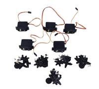 NDNCZDHC Ensemble de servomoteurs 3-7,2 V, servomoteur analogique à engrenages en plastique à 180 degrés 55G pour bateau de voiture RC robot bipède