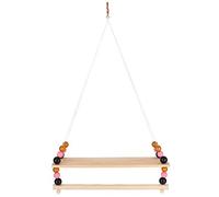 NDNCZDHC Étagère Murale Suspendue en Bois avec Perles colorées, étagère de Rangement Suspendue Boho pour jardinière, Ornements de Photos