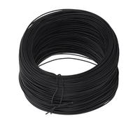 NDNCZDHC Fil de Fer électrogalvanisé, Fil galvanisé câble Enduit PVC Flexible Pliable Rond de 0,55 à 85 m pour l'attache de câbles (Noire)