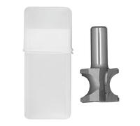 NDNCZDHC Fraise à nez arrondi, 24 000 bords en alliage à vitesse maximale, tige de 1/2 pouce, 5/8 perles, mèche toupie demi-ronde pour bois dur, panneaux de particules