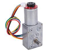 NDNCZDHC Gear Motor WormGear Reducer with Encoder 20-60RMP Brush DC Motors Electronic Devices JGY371 (DC12V 40RPM)