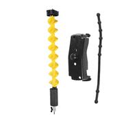 NDNCZDHC Ice Auger Nylon Cordless Electric Drill Bit Winter Tools 5in Dia 41.3in/105cm Length Yellow