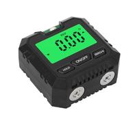 NDNCZDHC Jauge d'angle numérique avec base magnétique, écran LCD rétroéclairé 4 x 90 °, mini détecteur d'angle, boîte de niveau pour CAO, conception, travail du bois (Couleur noire)
