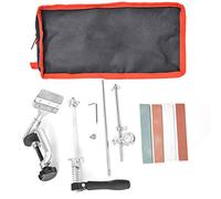 NDNCZDHC Kit d'affûtage de couteaux, système d'affûtage de meuleuse d'angle fixe en métal, affûteur de couteaux avec 4 pierres à aiguiser