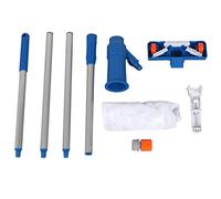 NDNCZDHC Kit d'aspirateur de Piscine portatif avec poteaux de 63 Pouces et Filet, Nettoyeur à Jet d'eau sous-Marin pour piscines Hors Sol, fontaines et bassins (Plug)