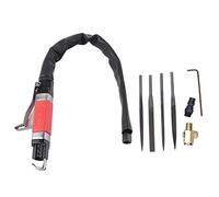 NDNCZDHC Kit de lime pneumatique 1/4, 3400 bpm, 6,2 bar (90 psi), lime pneumatique avec interrupteur à bouton-pression, pour le perçage, le détartrage et l'agitation des vis