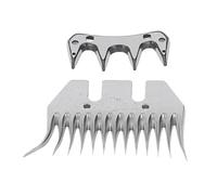 NDNCZDHC Kit de remplacement de lame cisaillement NDNCZDHC 13 dents, en acier à carbone élevé incurvé 7 mm / 0,28 pouce peigne en laine d'espacement dentaire