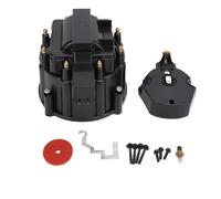 NDNCZDHC Large Distributor Cap Rotor Kit Replacement Distributor Cap Tune Up Assembly for K549 SBC 283 305 307 327 350 400 BBC 454 396 427 (Black)