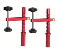 NDNCZDHC Lot de 2 Pinces Chien d’Établi, Plage Réglable 60 mm, Fixateur de Colonne, Alliage d’Aluminium, Action Rapide, Outil pour Travail du Bois (19mm)