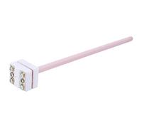 NDNCZDHC - Lot de 2 têtes de sonde thermocouple WRP-100, sonde de température de type S, sonde de température et thermomètre en platine-rhodium (L=225mm)