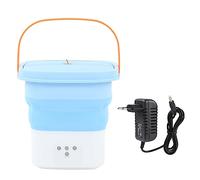NDNCZDHC Machine à Laver Pliable Portable avec Support de Refroidissement Pliant, déshydrateur intégré Mini Machine à Laver de Voyage à Faible Bruit pour la Maison (EU Plug)
