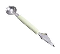 NDNCZDHC Melon Baller Scoop, 6,9 pouces Double Head Fruit Ball Digger, Scooper de pastèque en acier inoxydable, Digger de baller à crème glacée