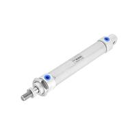 Ndnczdhc Mini Cylindre pneumatique, 25 mm Bore 100 mm en acier inoxydable Single Cylindre mince