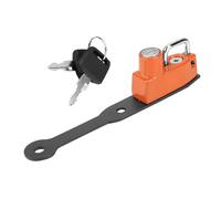 NDNCZDHC Motorcycle Anti Theft Helmet Lock Left Side Fits for CBR400R CBR500R CB500F (Orange)