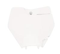 NDNCZDHC Motorcycle Front Number Plate ABS Plastic Motorcycle Name Plates Cover for EXC 150 250 300 TPI 2020 to 2022 (White)