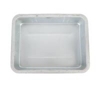 NDNCZDHC Oil Drip Pan Zinc Silver Galvanized Finish Motorcycle Oil Catch Pan for Automotive Car (8L)