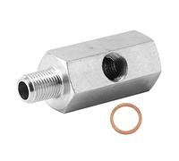 NDNCZDHC Oil Pressure Sensor Adapter NPT Tee Male to Female1/8in to M10x1.0 Turbo Supply Line Gauge Fitting