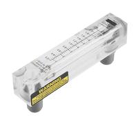 NDNCZDHC Panel Type Glass Liquid Flow Meter, 0.2-2GPM/1-7LPM L 6.8 x 1.4inch W Water Flowmeter for Industrial Field