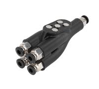 NDNCZDHC Port d'expansion de tuyau 4 en 1, module tube transport de 4 matériaux d'alimentation, connecteur tube Ams compatible avec X1, P1S, P1P