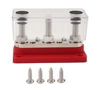 NDNCZDHC Power Distribution Terminal Block 12-48V 300A Battery Bus Bar for Cars Trucks RVs Marine Boats Solar System (Red)